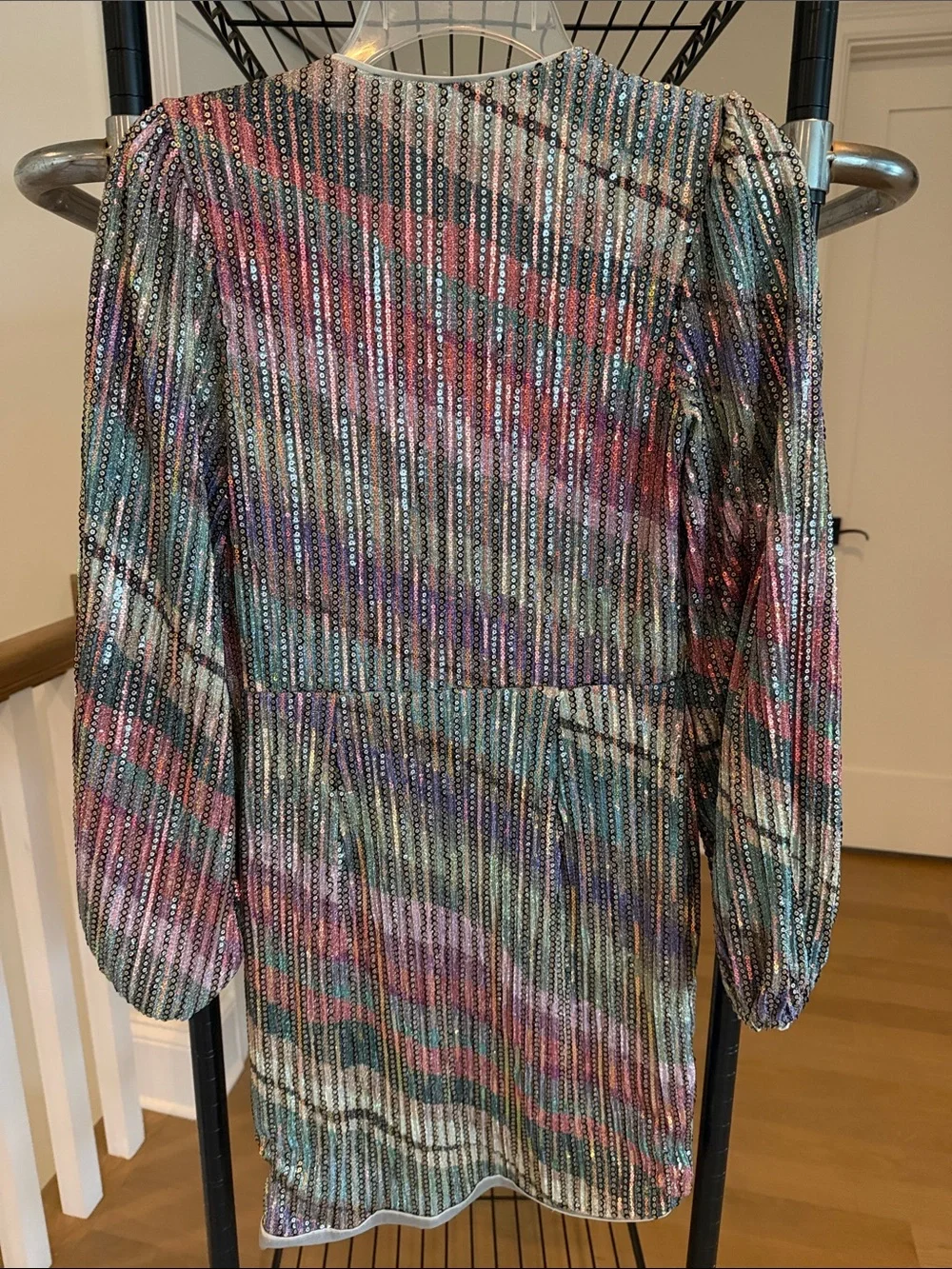 SAYLOR Multicolor Sequin Wrap Dress